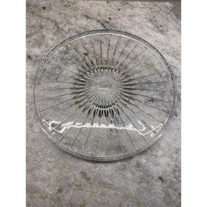 Lead Crystal Starburst Cake Plate